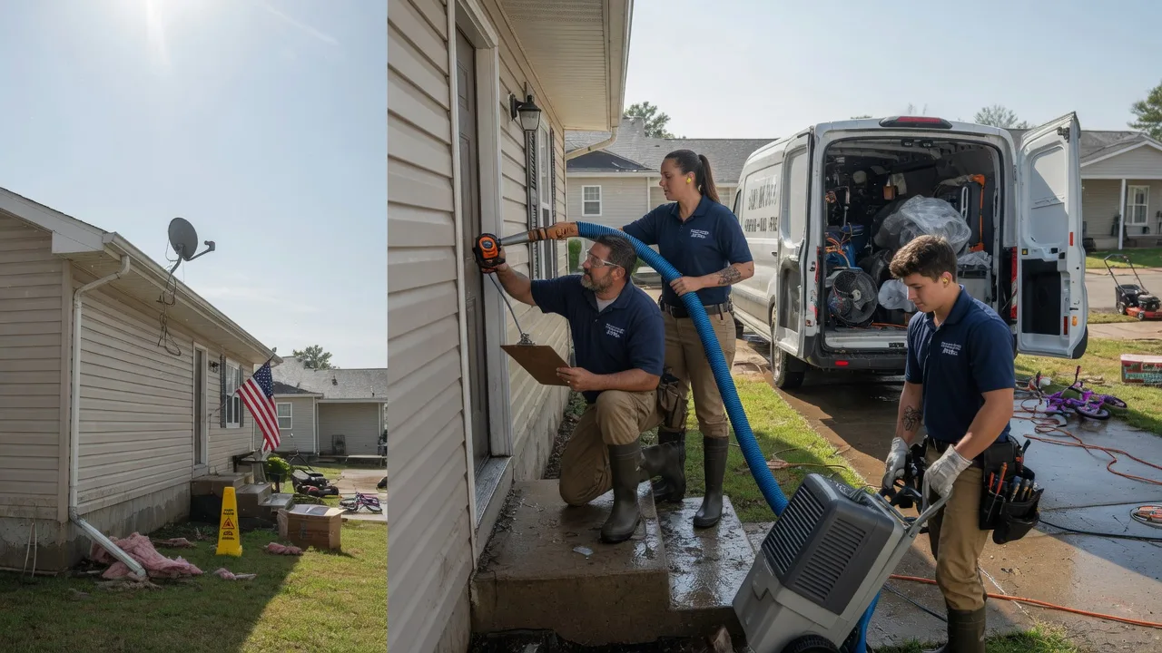 Ceiling Water Damage Restoration in Levant, KS near me